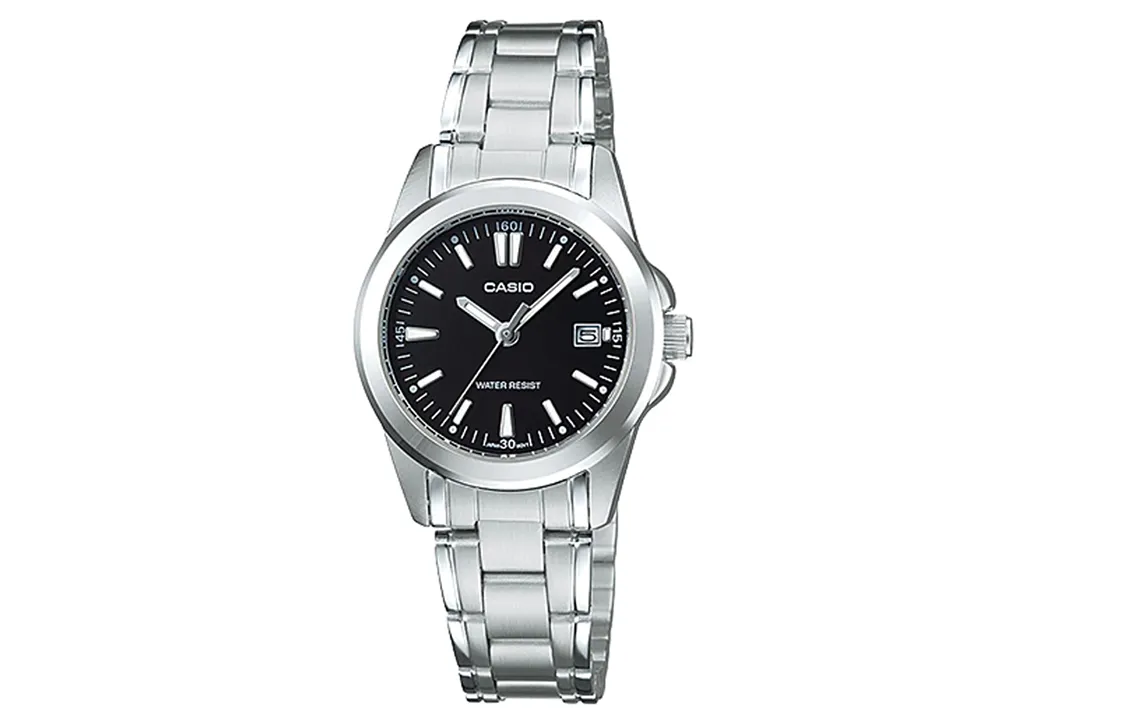 CASIO Women's Standard Series 32mm Black Watch LTP-1215A-1A2