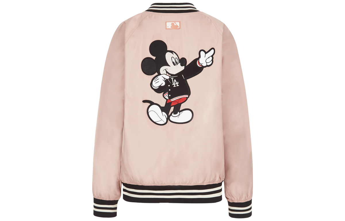 Куртка MLB x Disney (розовая) — фото 2