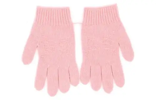 GUCCI Knit Gloves Unisex Pink