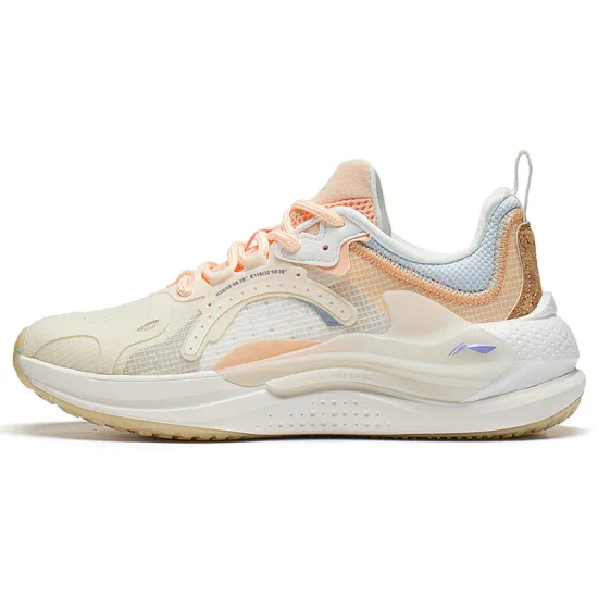 LiNing Spark Low-Top Casual Shoes Women's Cream Orange
