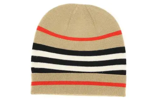 Burberry Wool Beanies Unisex Brown