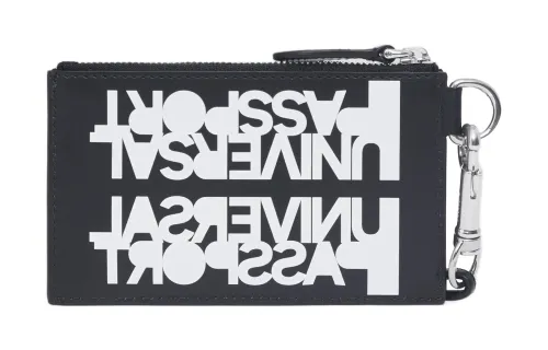 Burberry Slogan-print Leather Card Case Lanyard