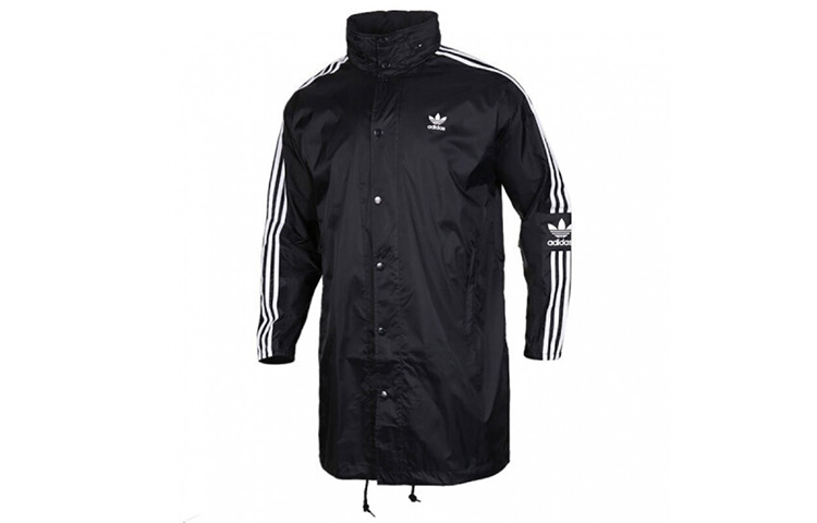 Мужская куртка adidas originals Big Logo (черная) — фото 2