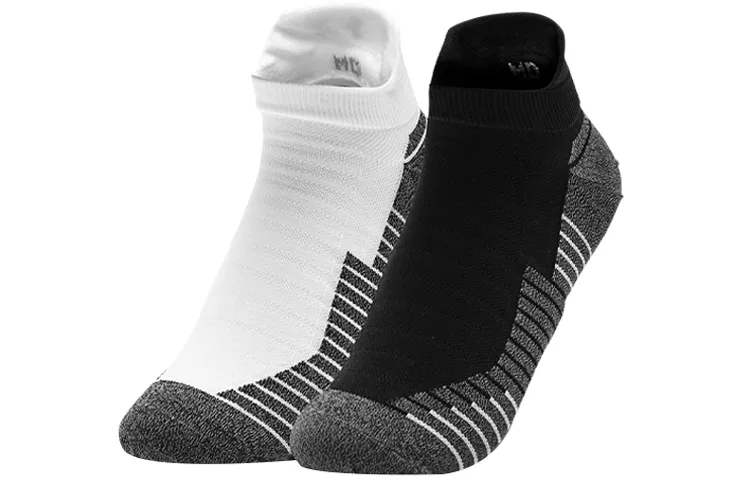 Under Armour Ankle Socks Unisex 2 Pack Black/White