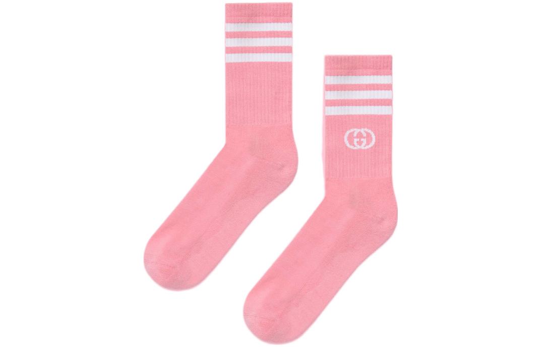 GUCCI X Adidas Ankle Socks Pink/White