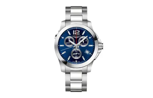 LONGINES Comcast Collection Quartz Movement Men's Watch 41mm Blue Dial Stainless Steel Case