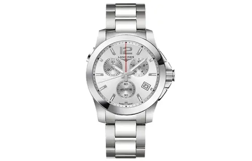 LONGINES Comcast Collection Quartz Movement Men's Watch 41mm Silver Dial Stainless Steel Case
