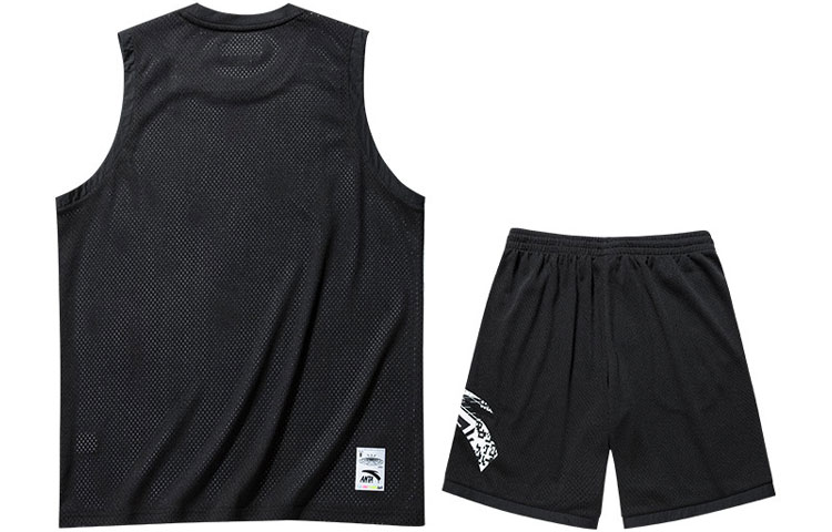 Anta Basketball Collection Basketball Suit Men’s Black