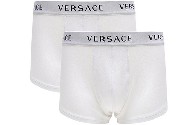Мужские трусы-боксеры Versace VERSACE Logo 2 (белые)