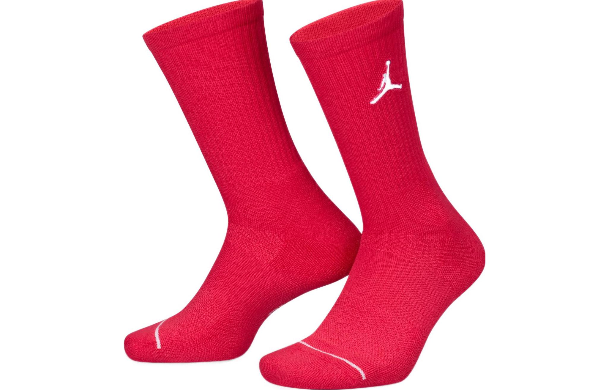 Jordan Crew Socks Unisex 1 Pack Red