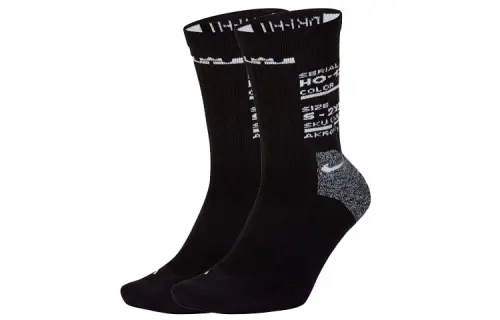 Nike LeBron Elite Crew Basketball mid-sport socks Couple style 1 pair black