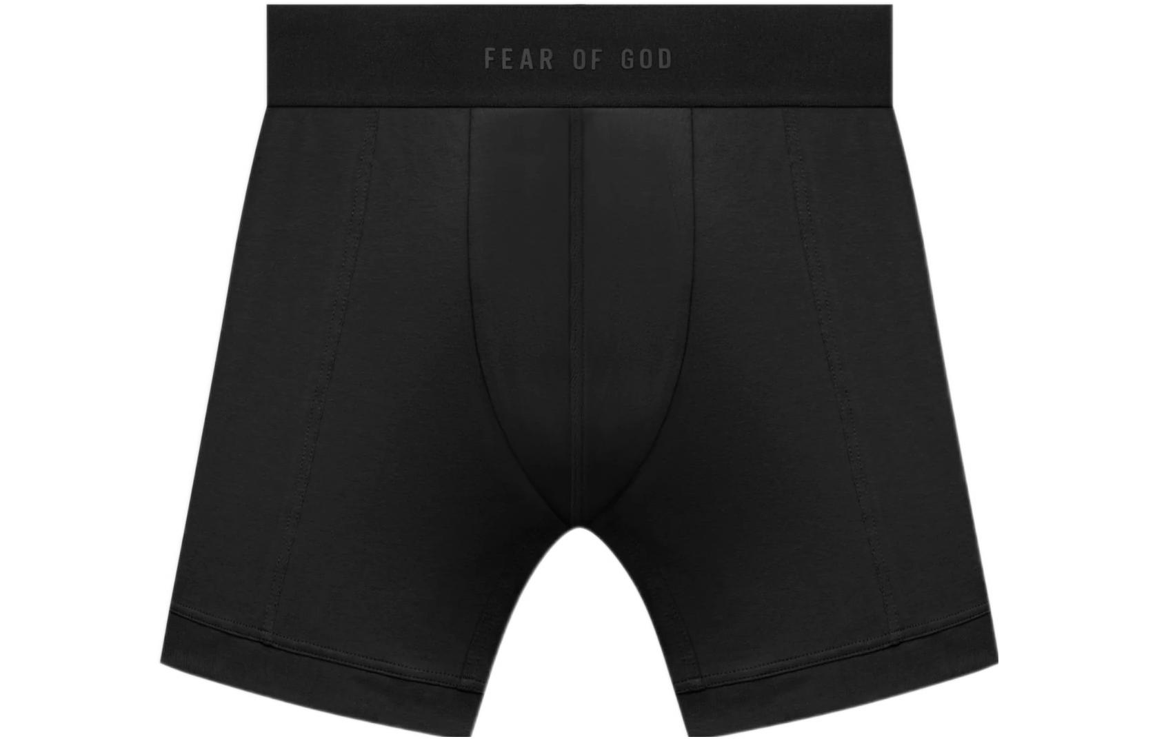 Fear of God 2 Pack Boxer Brief Black Logo  2