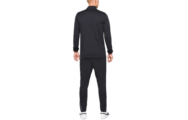 Nike Dri Fit Casual Sportswear Men’s Black Set Stand Collar Moderate