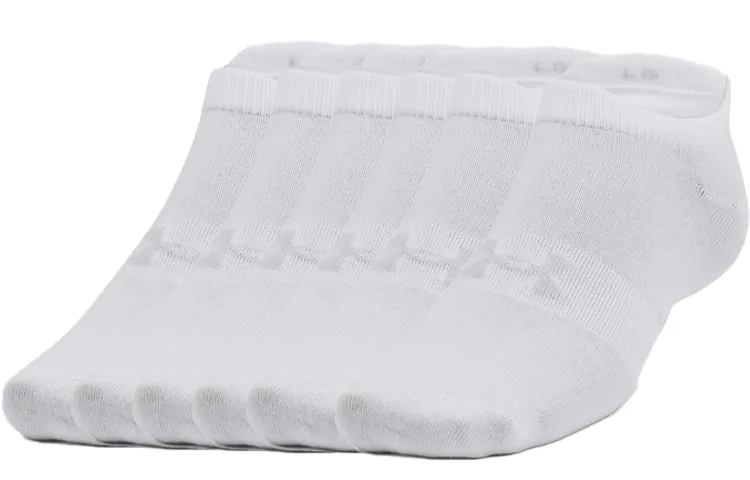 Under Armour Ankle Socks Unisex 6 Pack White