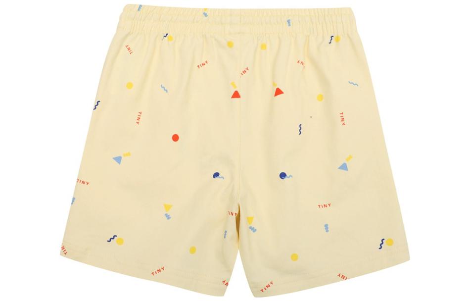 Детские шорты PUMA Tiny x Puma AOP Woven Shorts (бежевые) — фото 2