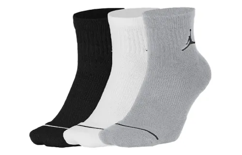 Jordan Jumpman Jumpman logo mid-calf breathable training basketball socks, universal, same style for men and women, 3 pairs, couple style