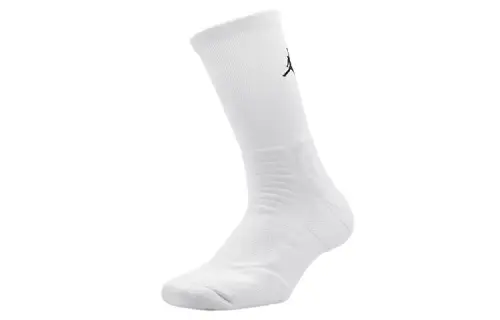Jordan Basketball breathable sports white knee socks for men and women, mid length, mid-length, for beloved