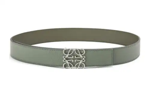 LOEWE Anagram Cow Leather Belts Men's 3.5cm