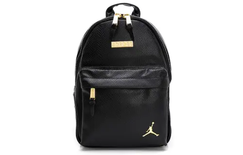 Jordan Leather Backpack Unisex Black/Gold