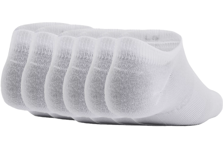 Under Armour Ankle Socks Unisex 6 Pack White