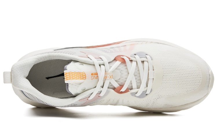 Erke Silk Road · Spinning Breathable Low top Running Shoes Men’s White Orange