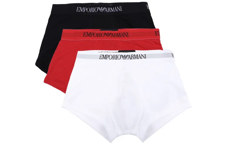 EMPORIO ARMANI Three pack Of Pure Cotton Basic Boxer Briefs