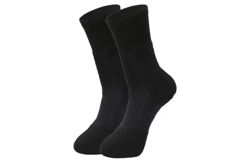 Jordan Basketball black knee socks for training, with your logo imprint, mid-length