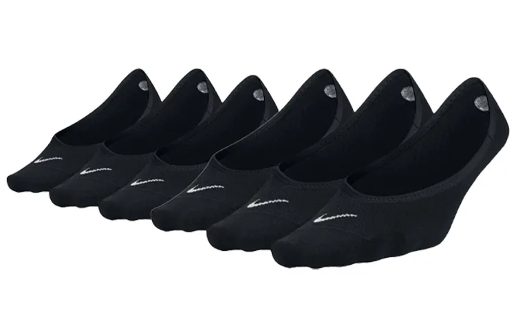 Nike Ankle Socks Unisex Combo Set 3 Pack Black