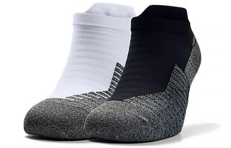 Under Armour Ankle Socks Unisex 2 Pack Black/White