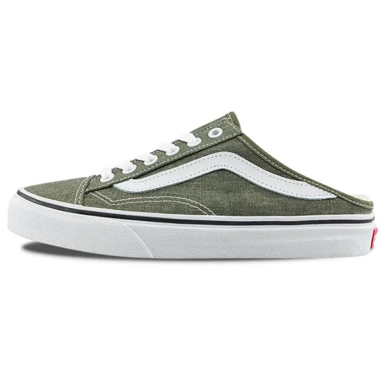 Vans Style 36 Skateboarding Shoes Unisex Low-top Olive Green/white