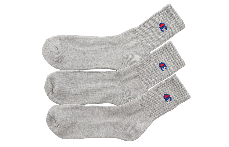 Champion Crew Socks Japan Version Unisex 3 Pack