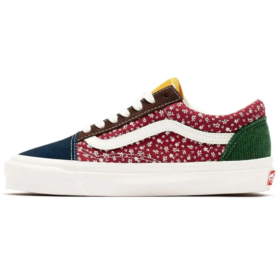 Vans Style 36 Lightweight Cozy Skateboarding Shoes Unisex Blue Green Red