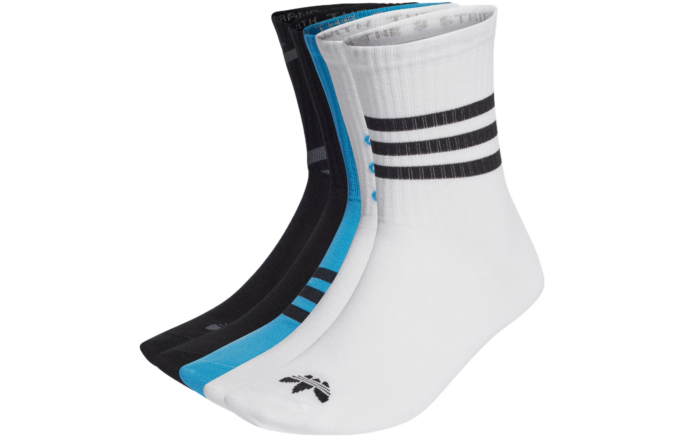 Носки adidas originals (бело-черно-синие)