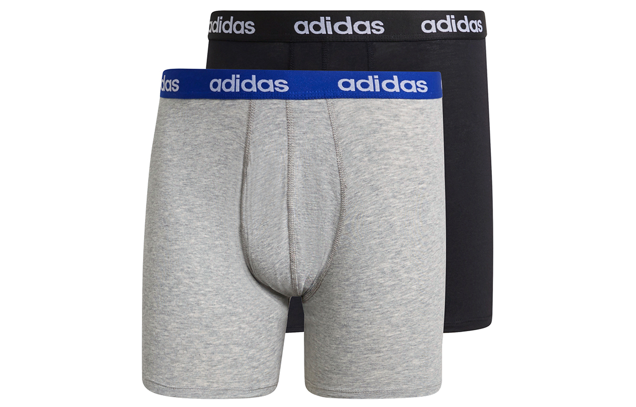 Мужские трусы adidas 2 (черно-серые)
