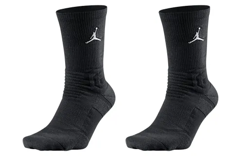 Jordan Flight mid-calf casual sports basketball socks, long socks, universal, same style for men and women, black, couple style