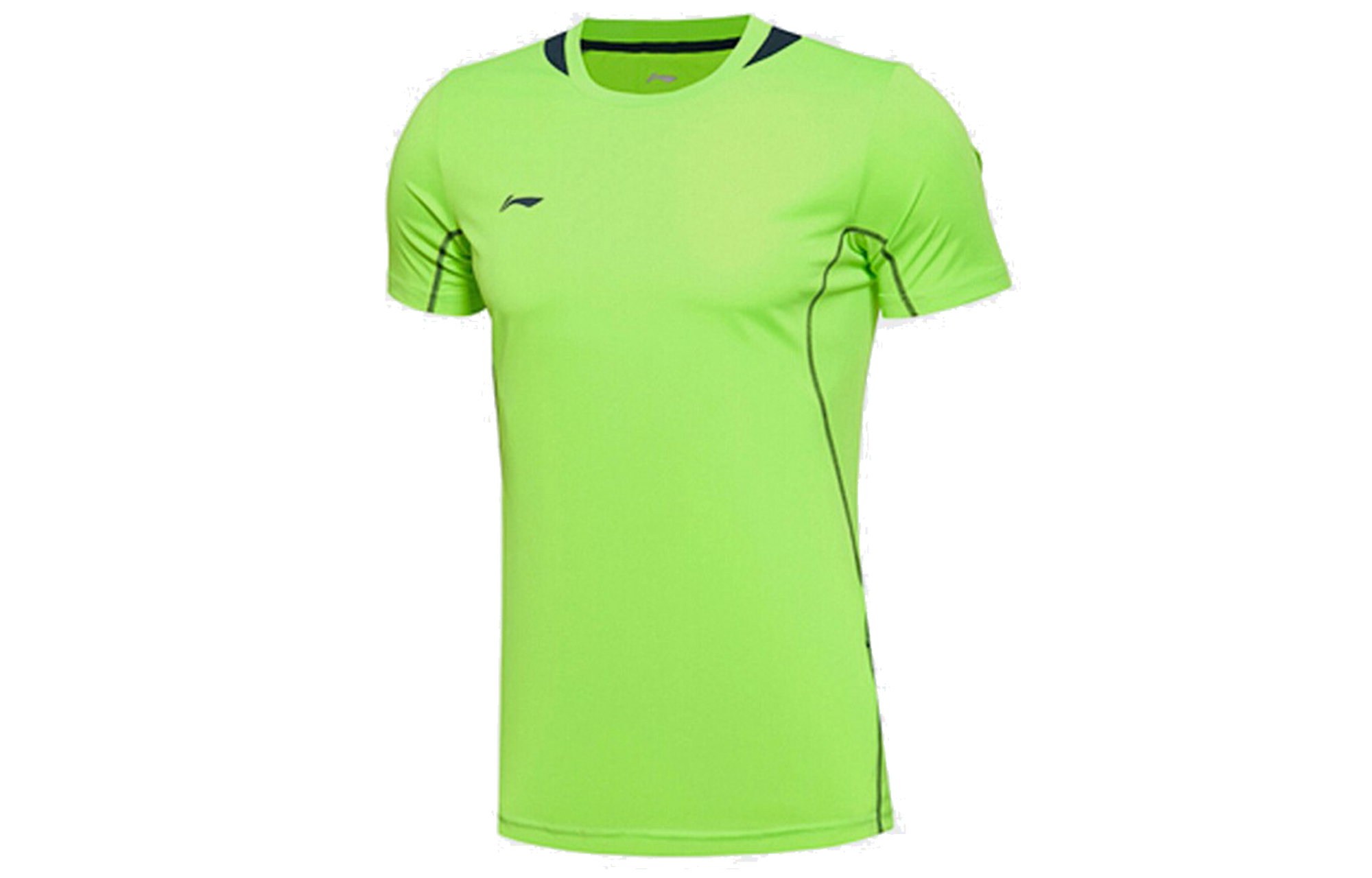Li Ning Casual Sportswear Men’s Neon Green Crew Neck Moderate