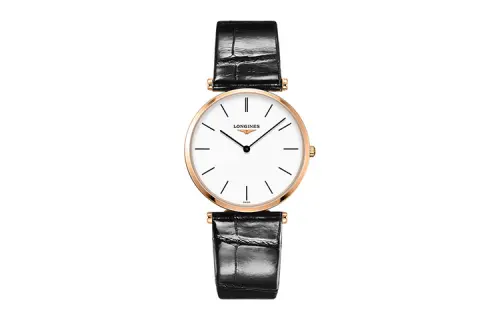 LONGINES Jialan Collection Quartz Movement Minimalist Fashion Men's Watch White Dial
