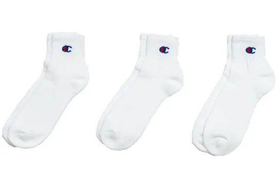 Champion Crew Socks Japan Version Unisex 3 Pack