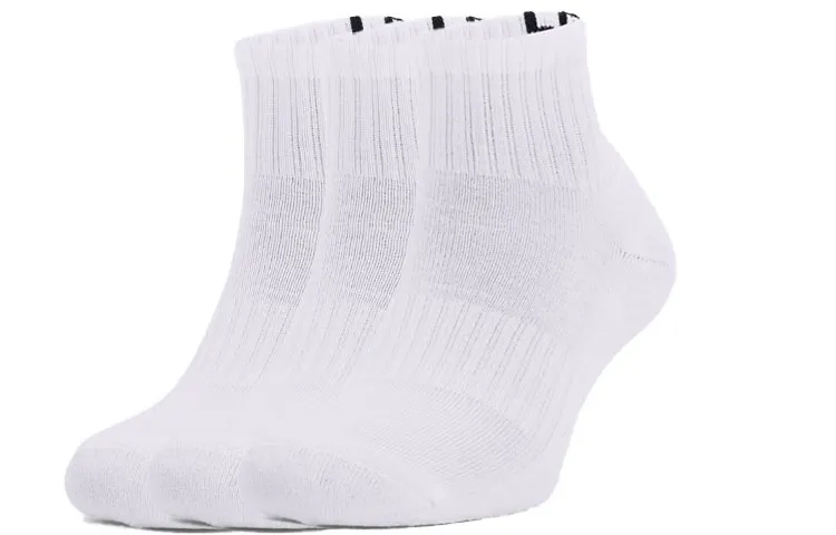 Under Armour Ankle Socks Unisex 3 Pack White
