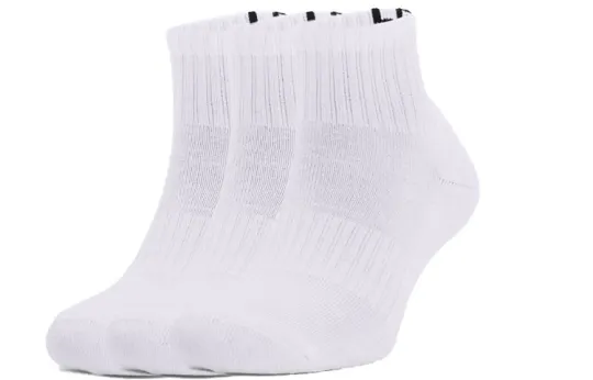 Under Armour Ankle Socks Unisex 3 Pack White