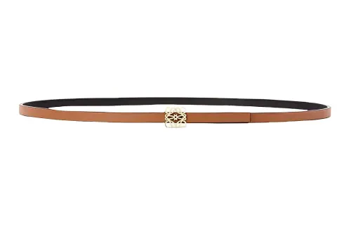 LOEWE Anagram Leather Belts Women's Tan
