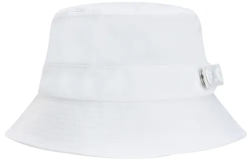 FILA Cotton polyester Blend Bucket Hats Unisex Standard White