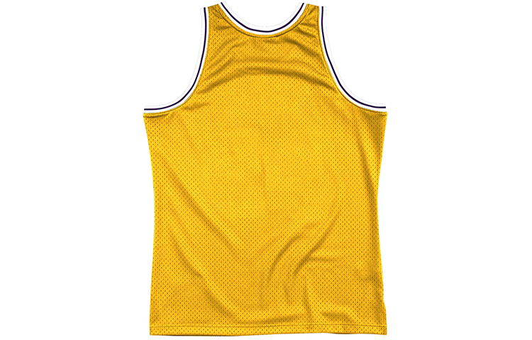 Mitchell Ness Basketball Jerseys Men’s Yellow Moderate Straight Fit