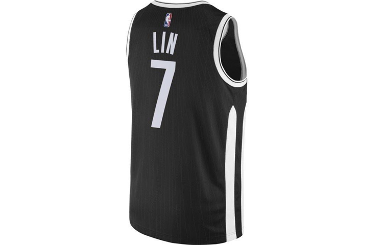 Мужская майка Nike Jeremy Lin City Edition Swingman Jersey NBA (черная) — фото 2