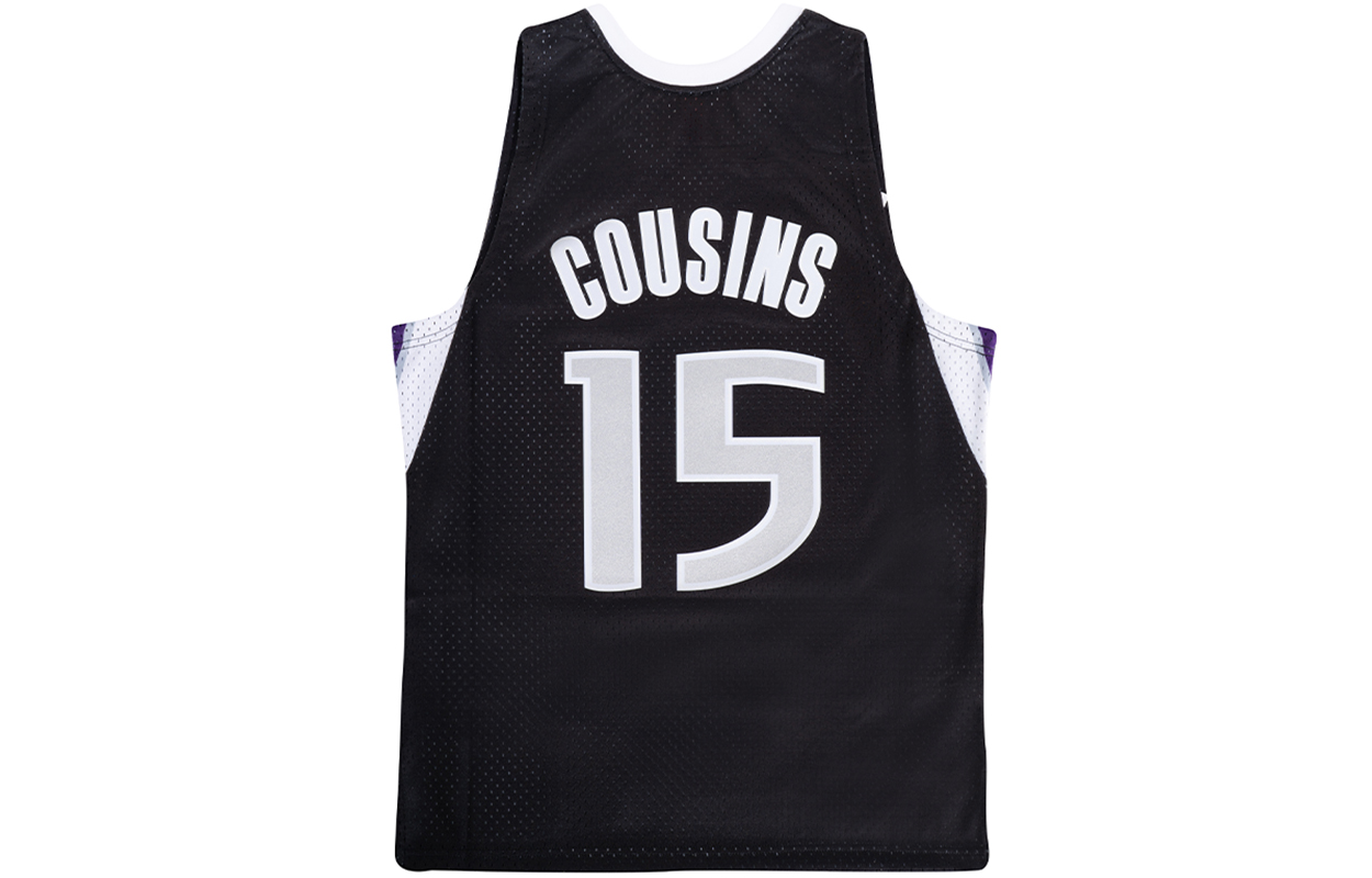 Mitchell Ness Basketball Jerseys Unisex Black Moderate Straight Fit