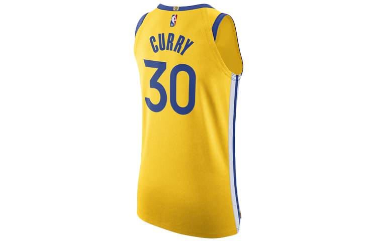 Мужская майка Nike NBA Jersey AU Golden State Warriors Curry (желтая) — фото 2