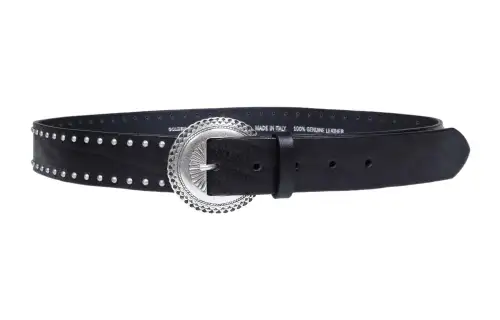 Golden Goose Deluxe Brand Stud Detailed Buckle Belt