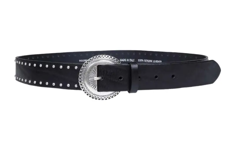 Golden Goose Deluxe Brand Stud Detailed Buckle Belt