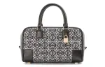LOEWE Amazona Calfskin Shoulder Bag, Crossbody Bag, Handbag Small Women's Marine Blue/Gray