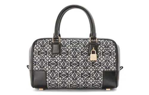 LOEWE Amazona Calfskin Shoulder Bag, Crossbody Bag, Handbag Small Women's Marine Blue/Gray